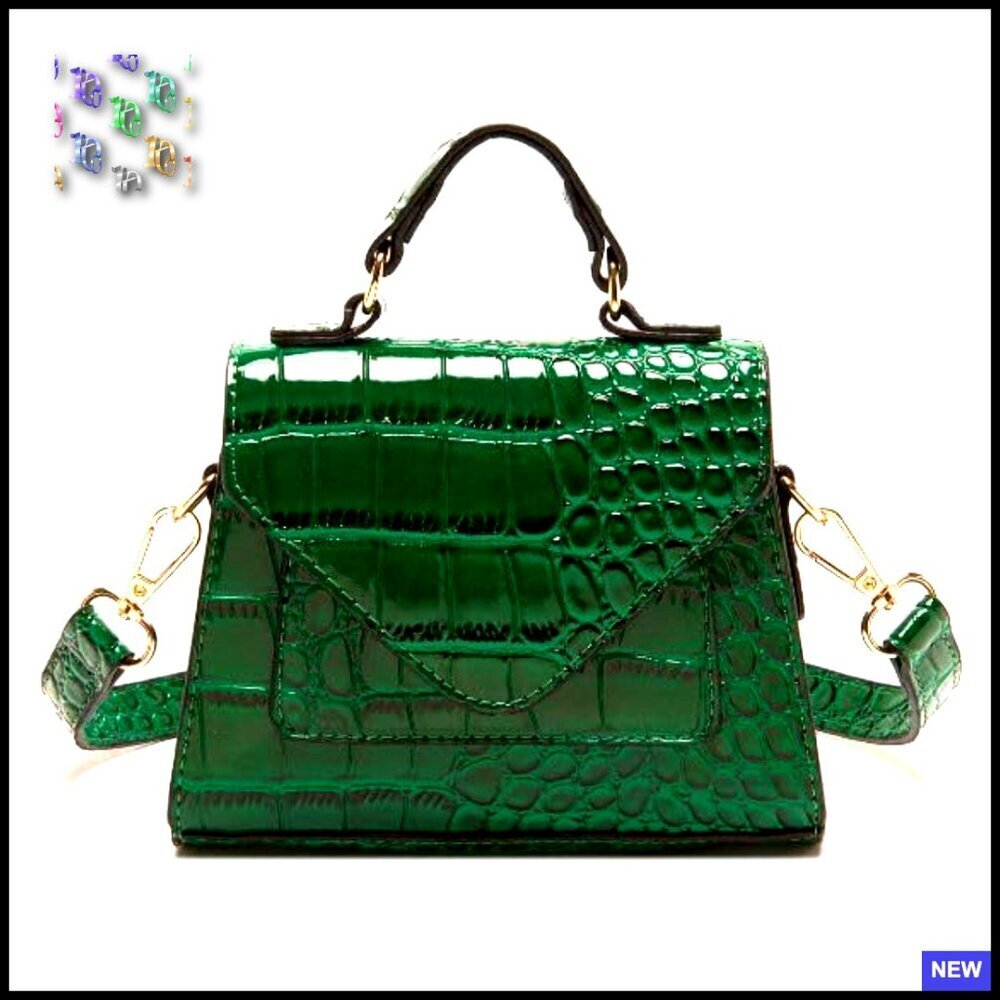 Mini Crossbody Bag Vegan Leather Adjustable Strap Elegant Chic Women's Handbag